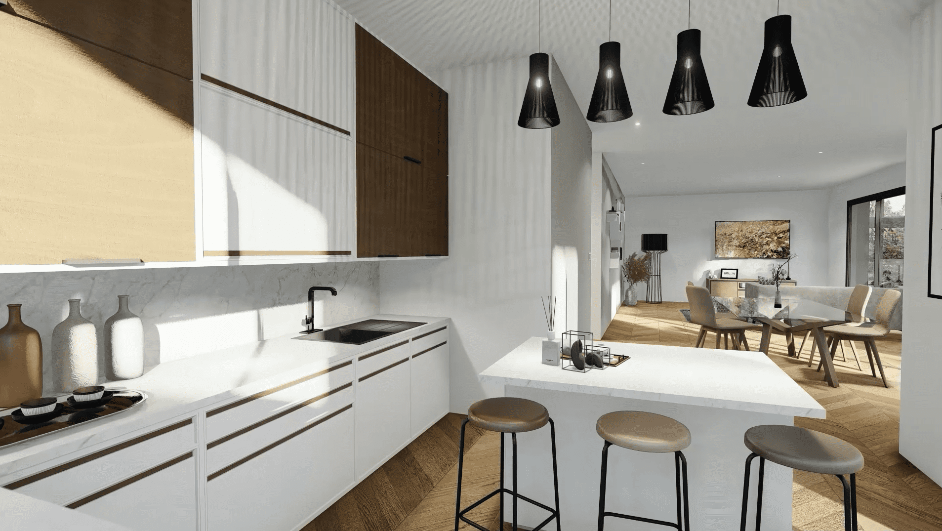 Maison neuve 90m² - 4 chambres - Ploneis
