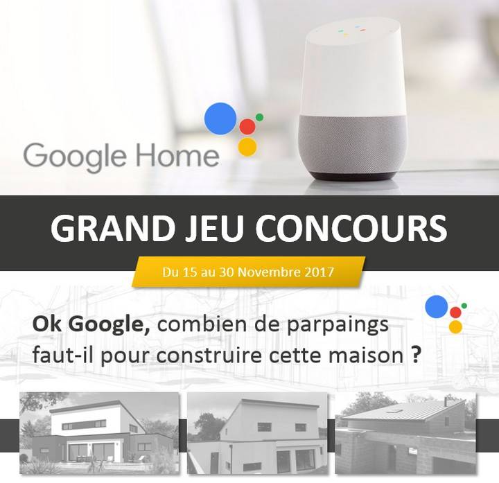 JEU CONCOURS - TENTEZ DE GAGNER UNE GOOGLE HOME