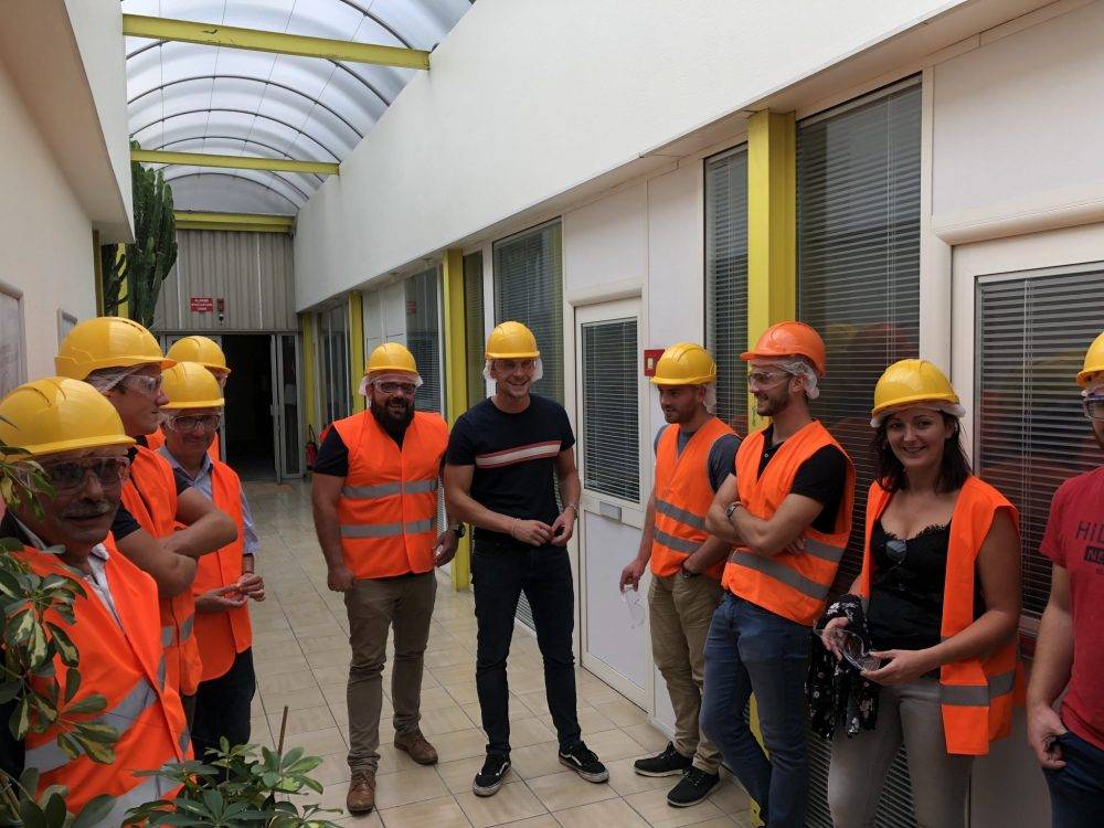 LES CONDUCTEURS DE TRAVAUX EN VISITE CHEZ SINIAT