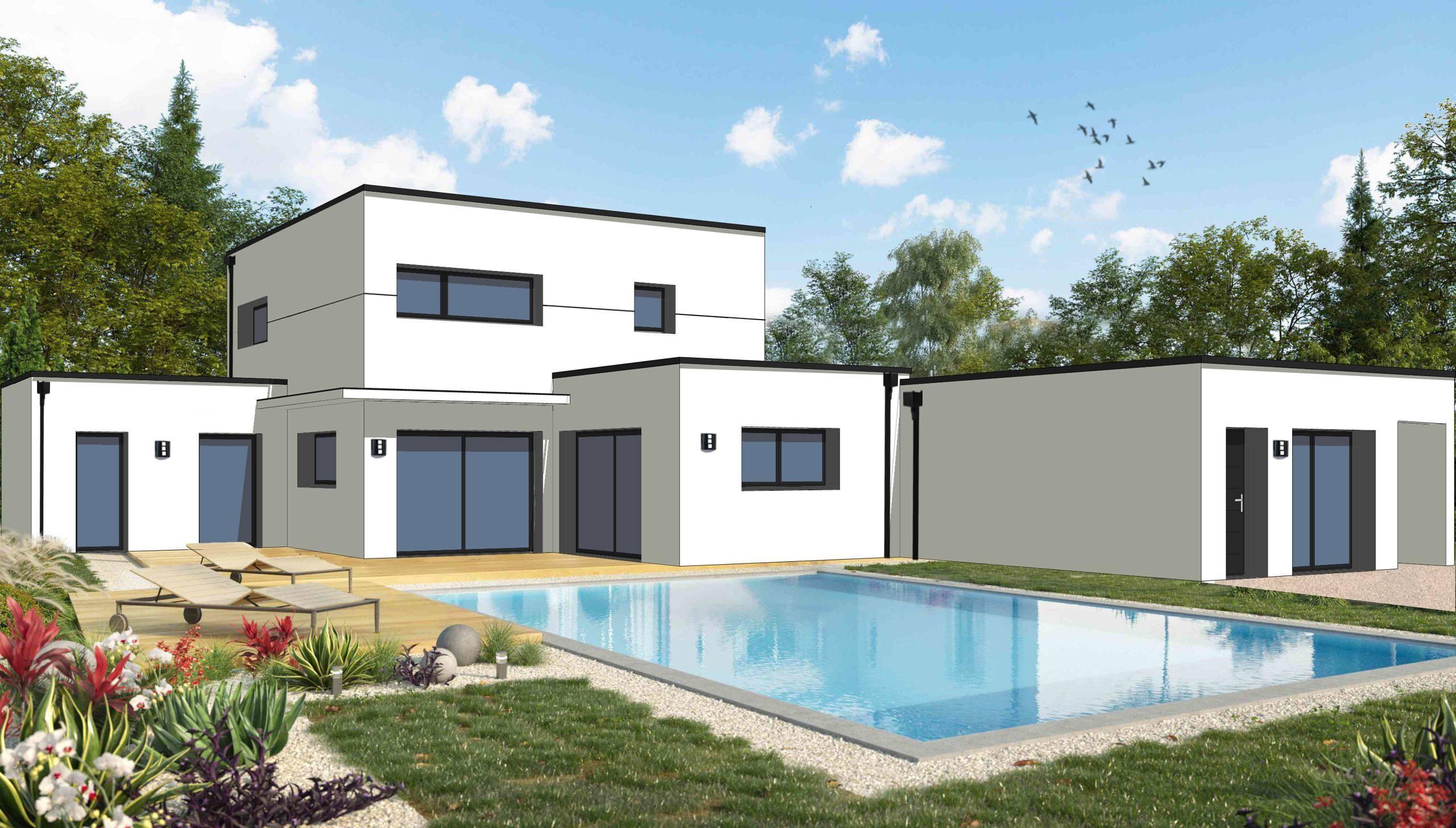 Plan maison à étage - 186m² - 6 chambres | Constructions du Belon