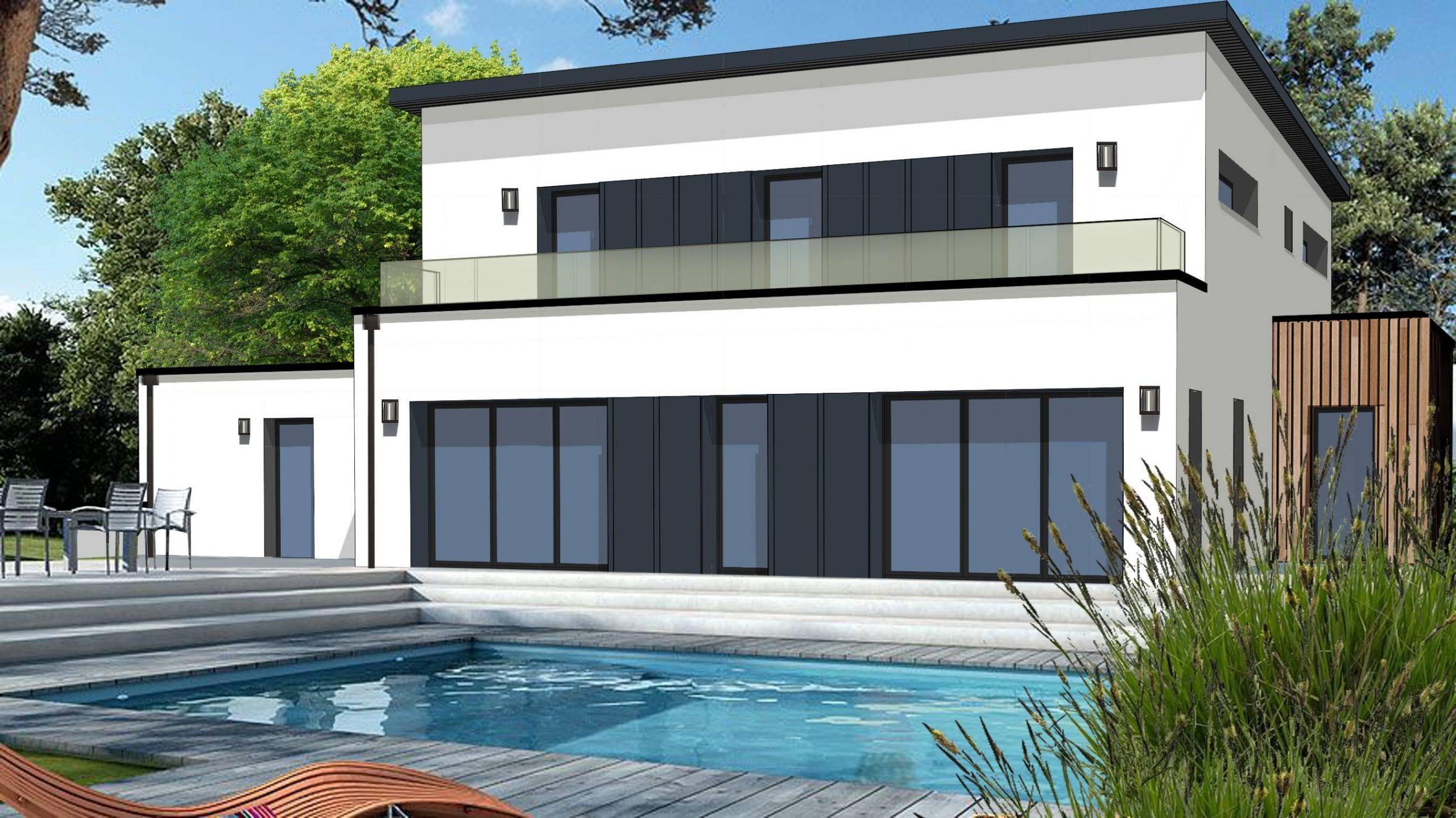 Plan maison à étage - 188m² - 6 chambres | Constructions du Belon